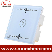 Wall Switch, Remote Control Touch Switch White Lamp ABS Fire Proof 16A 110-220V